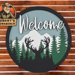 3D Layered Welcome Sign – Scenic Collection