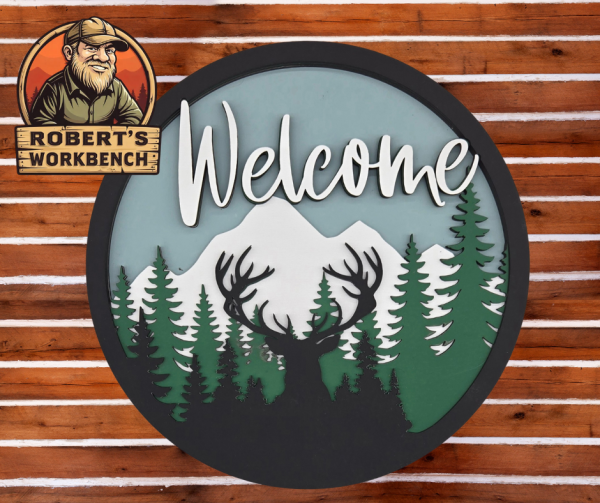 3D Layered Welcome Sign – Scenic Collection
