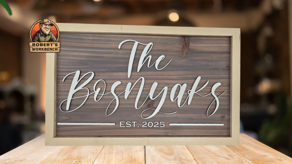 Custom Raised Letter Framed Sign - Image 2