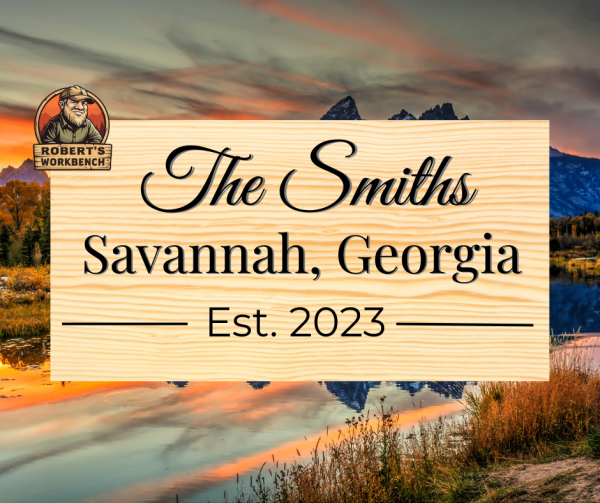 Custom Engraved Wooden Sign