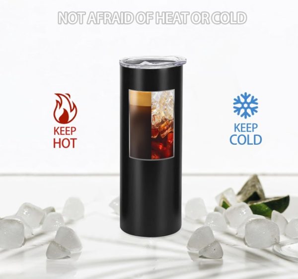 Custom Laser Engraved Skinny Cup 20oz with Straw - Image 2