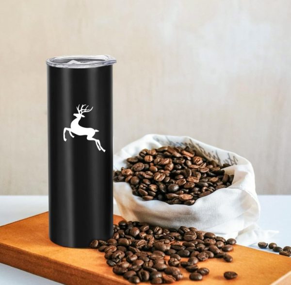 Custom Laser Engraved Skinny Cup 20oz with Straw
