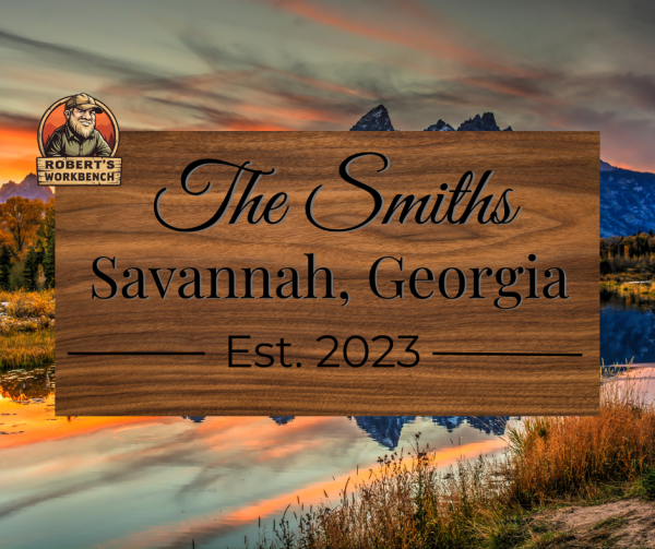 Custom Engraved Wooden Sign - Image 4