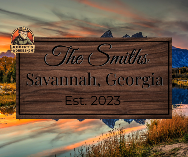 Custom Engraved Wooden Sign - Image 5
