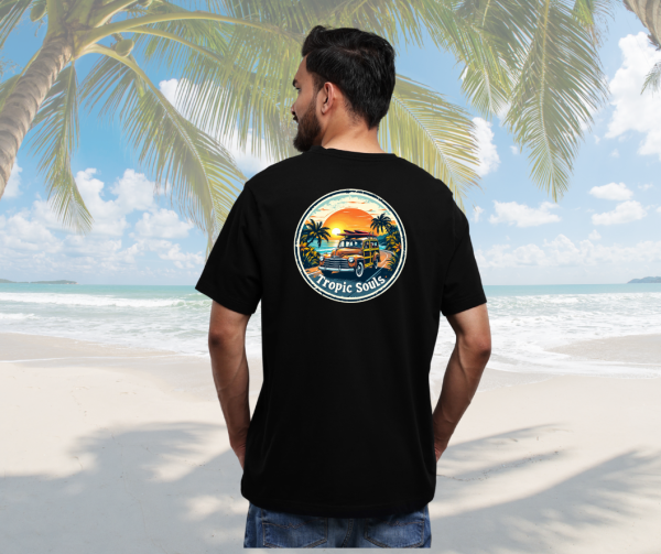 Tropic Souls T-Shirt – Retro Beach Vibes - Image 3