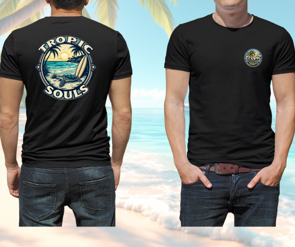 Tropic Souls T-Shirt – Retro Beach Vibes - Image 6