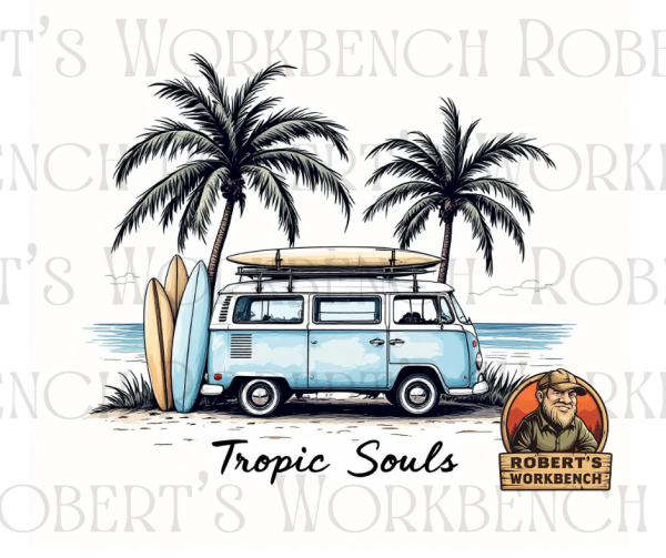 Tropic Souls T-Shirt – Retro Beach Vibes - Image 14
