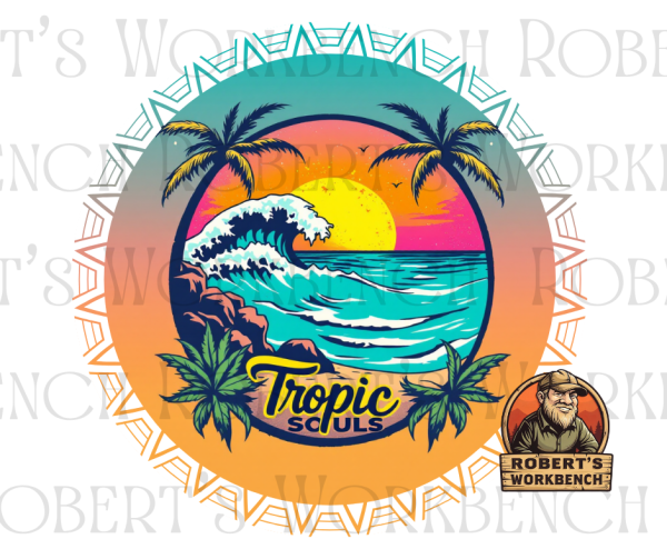 Tropic Souls T-Shirt – Retro Beach Vibes - Image 15